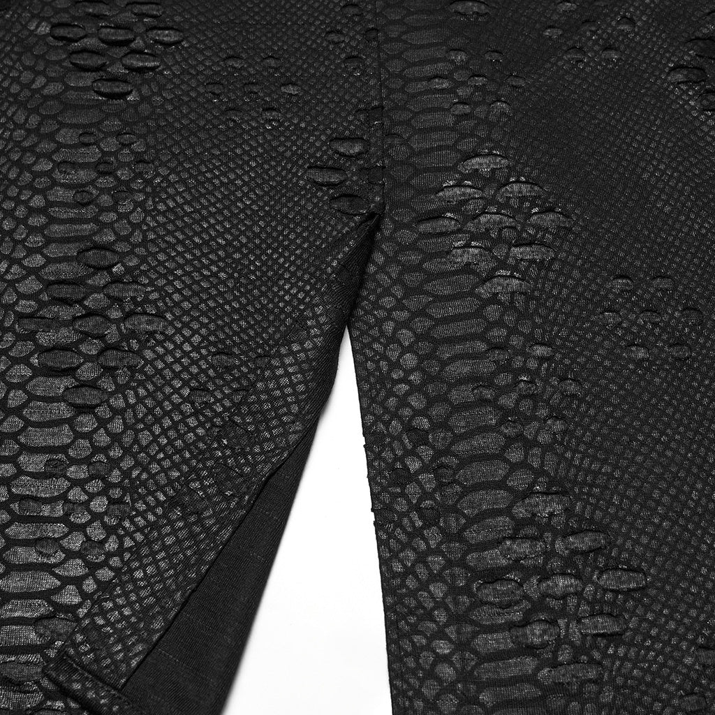 WQ-926BQM Punk Skirt Steampunk Ankle-Length Mesh Panels Zipper Detail - Image 10