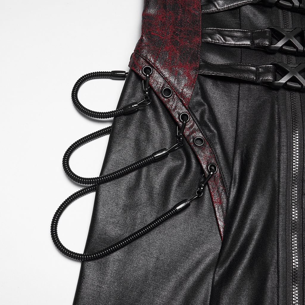 WQ-960LQF Midnight Lace Corset Gothic Dress with Flare Skirt - Image 7