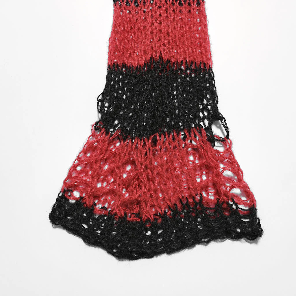 WS-554JTF Gothic Punk Accessories Fishnet Boot Covers with Chains - Image 82