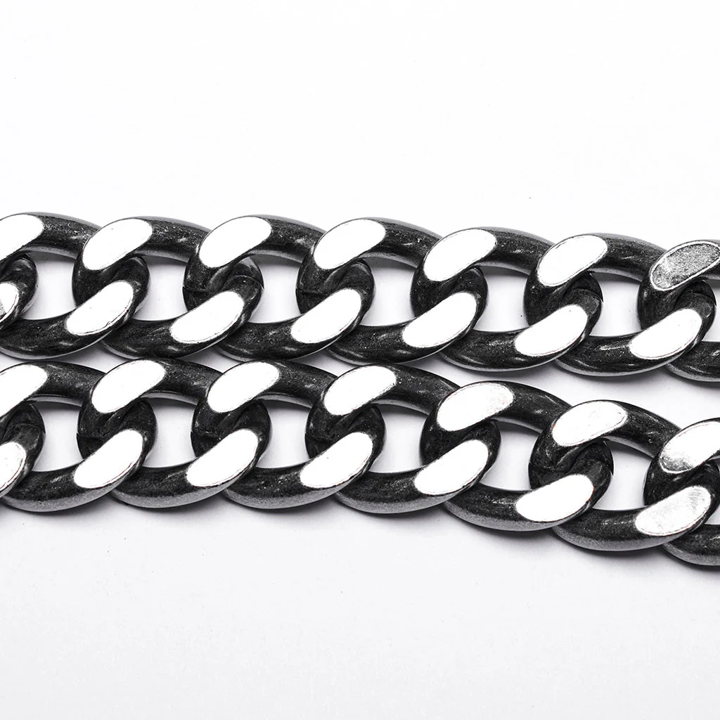 WS-591QTM Unisex Metal Chain Punk Harness Chest Accessories - Image 30