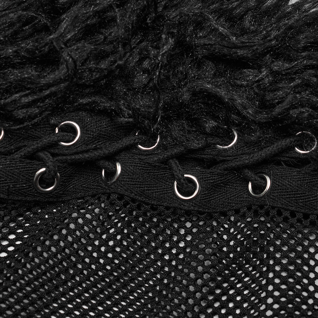 WS-592MZ Mesh Headgear with Spike Detail Mohawk Punk Accessories - Image 11