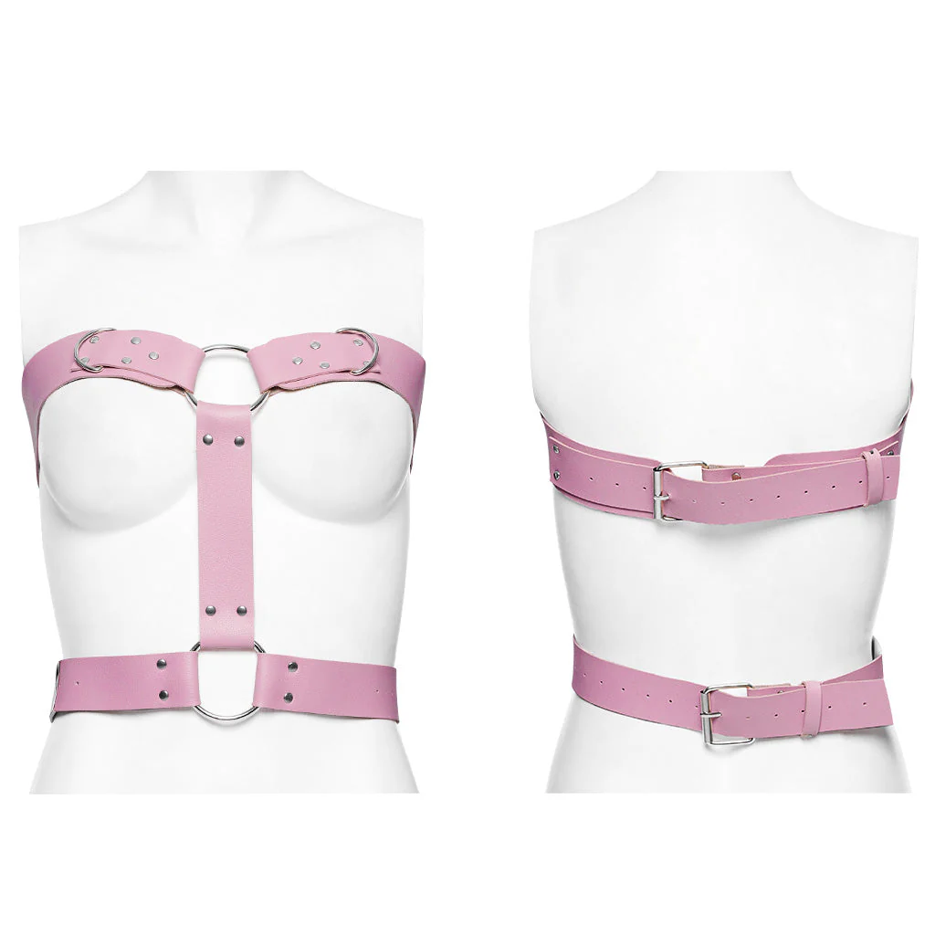 WS-608BDF Pink Gothic Waist Harness Adjustable Punk Accessories - Image 41