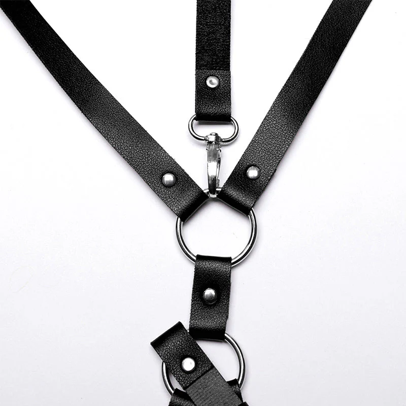 WS-612QTF Pink Gothic Leg Harness Punk Accessories Adjustable Fashion Belt Straps - Image 10
