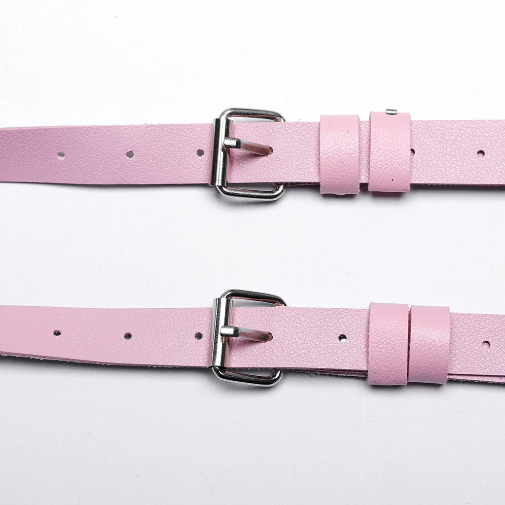 WS-612QTF Pink Gothic Leg Harness Punk Accessories Adjustable Fashion Belt Straps - Image 7