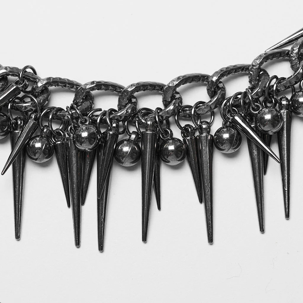 WS-623YDF Edgy Spiked Chain Belt Punk Accessories Waist Harness - Image 14