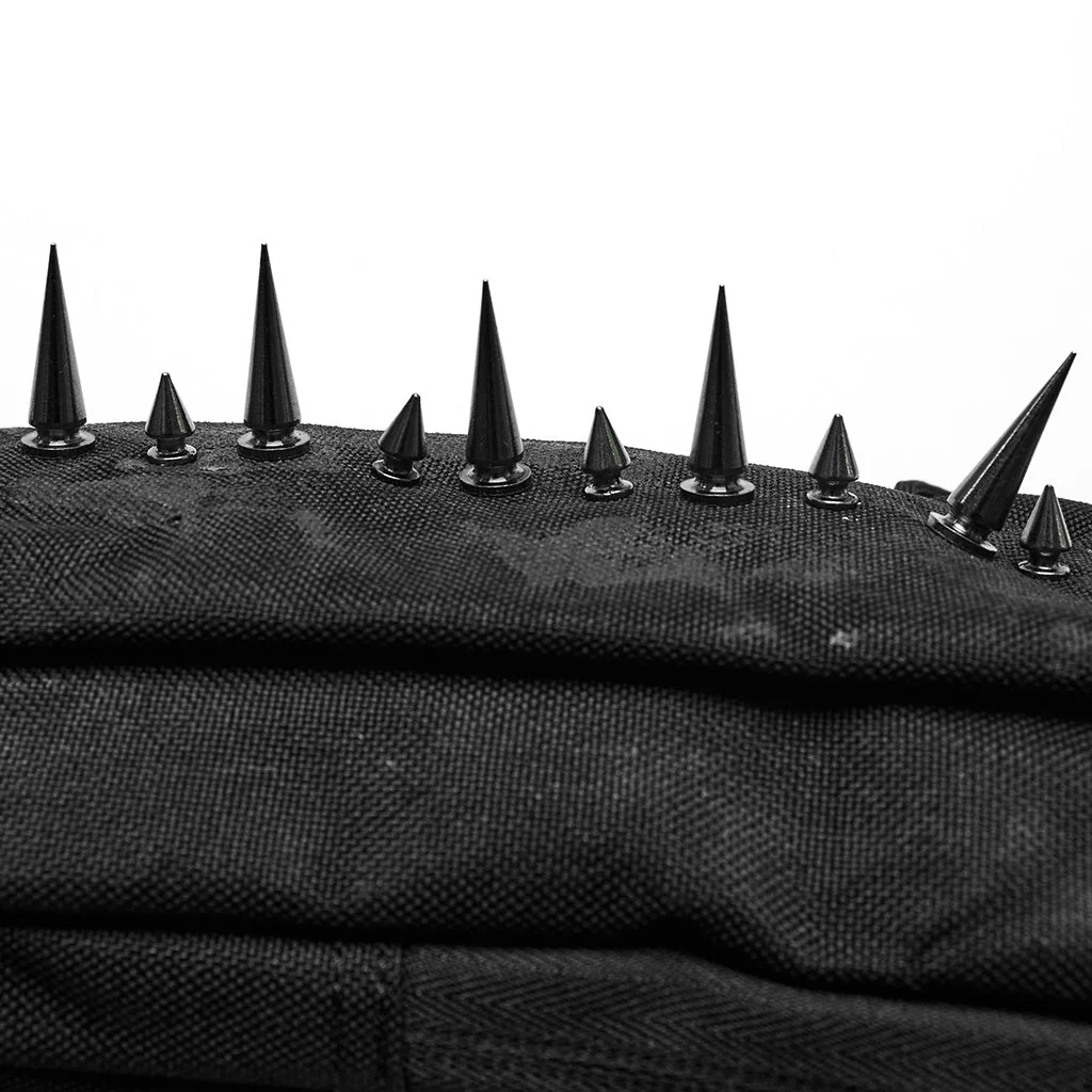 WS-627BB Edgy Black One-Shoulder Spiked Bag Punk Accessories - Image 34