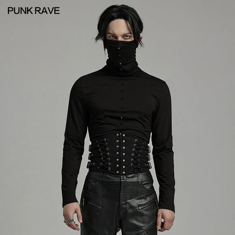WS-631YDM Gothic Lace-Up Punk Corset Waist Cincher Belt - Image 13