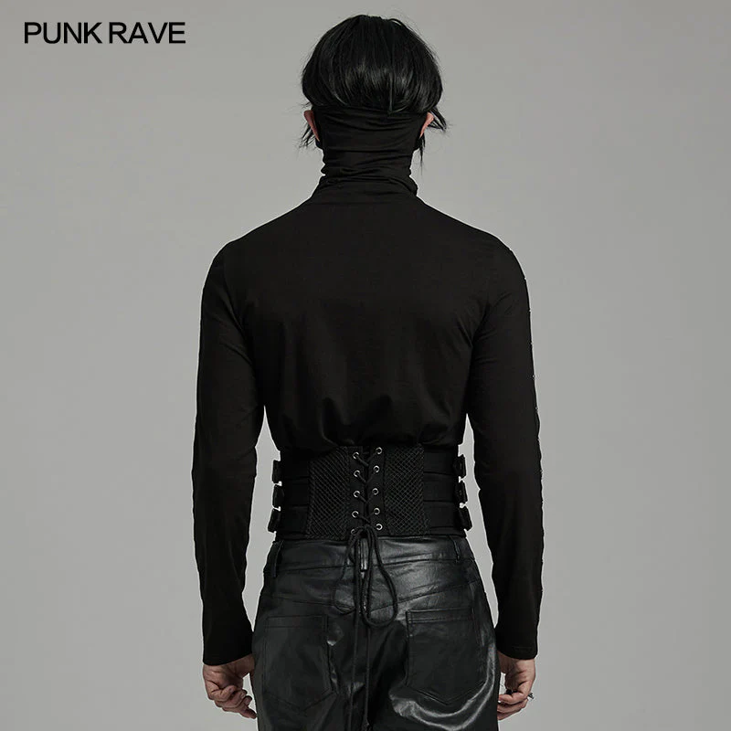 WS-631YDM Gothic Lace-Up Punk Corset Waist Cincher Belt - Image 15