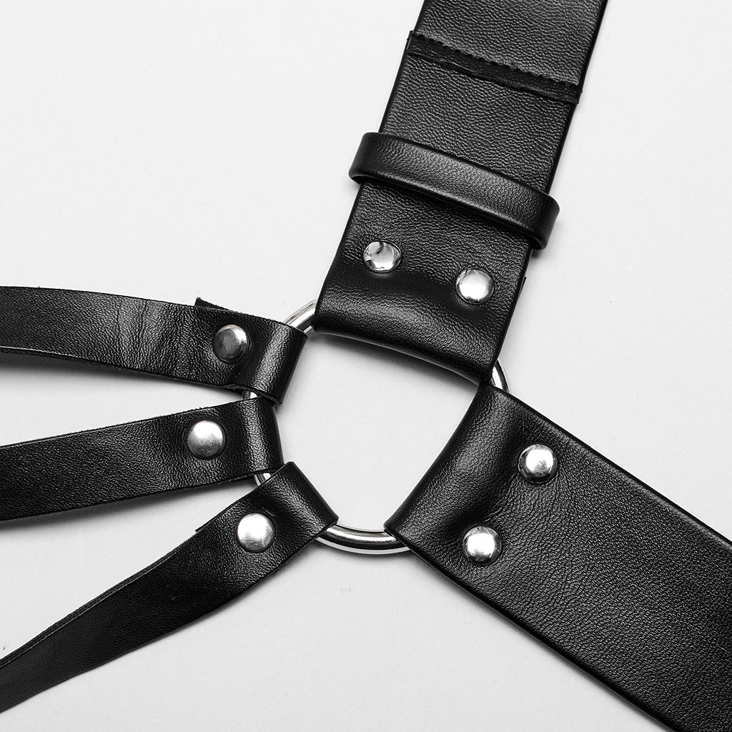 WS-636BDM Edgy Shoulder Harness Spiked Punk Accessories Adjustable Straps - Image 11