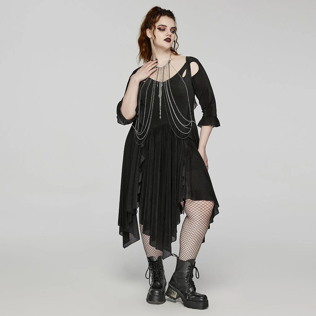 WS-650LHF Gothic Silver Chain Body Jewelry Punk Accessories - Image 24