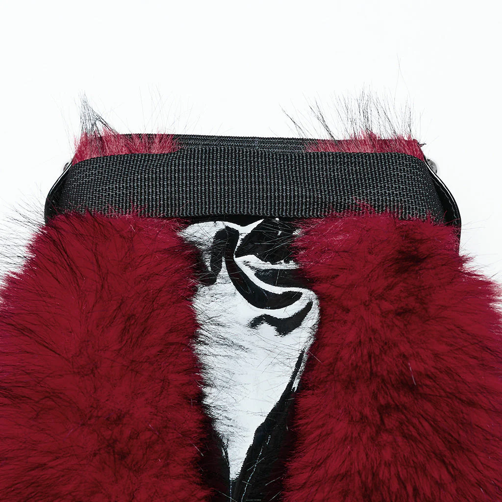 WS-672JTF Faux Fur Strapped Leg Warmers Punk Accessories Deluxe - Image 19