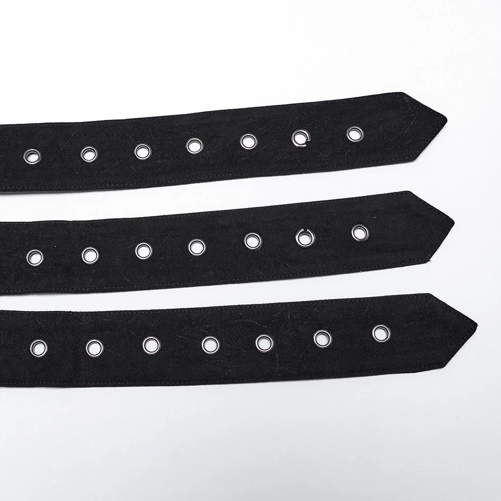 WS-673YDM Gothic Studded Multi-Strap Belt Punk Accessories - Image 25