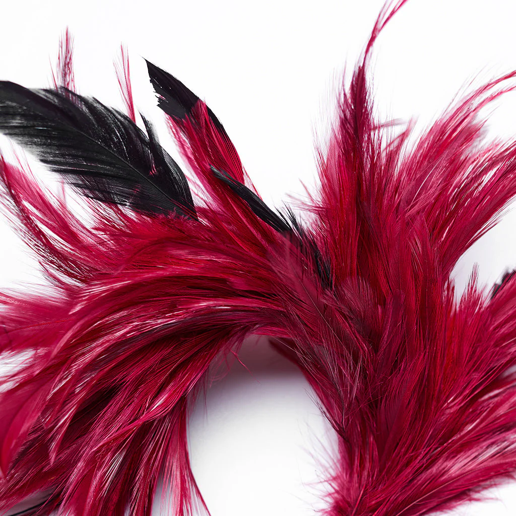WS-683LHF Gothic Feather Fascinator Headpiece with Mystic Eye Gemstone - Image 41