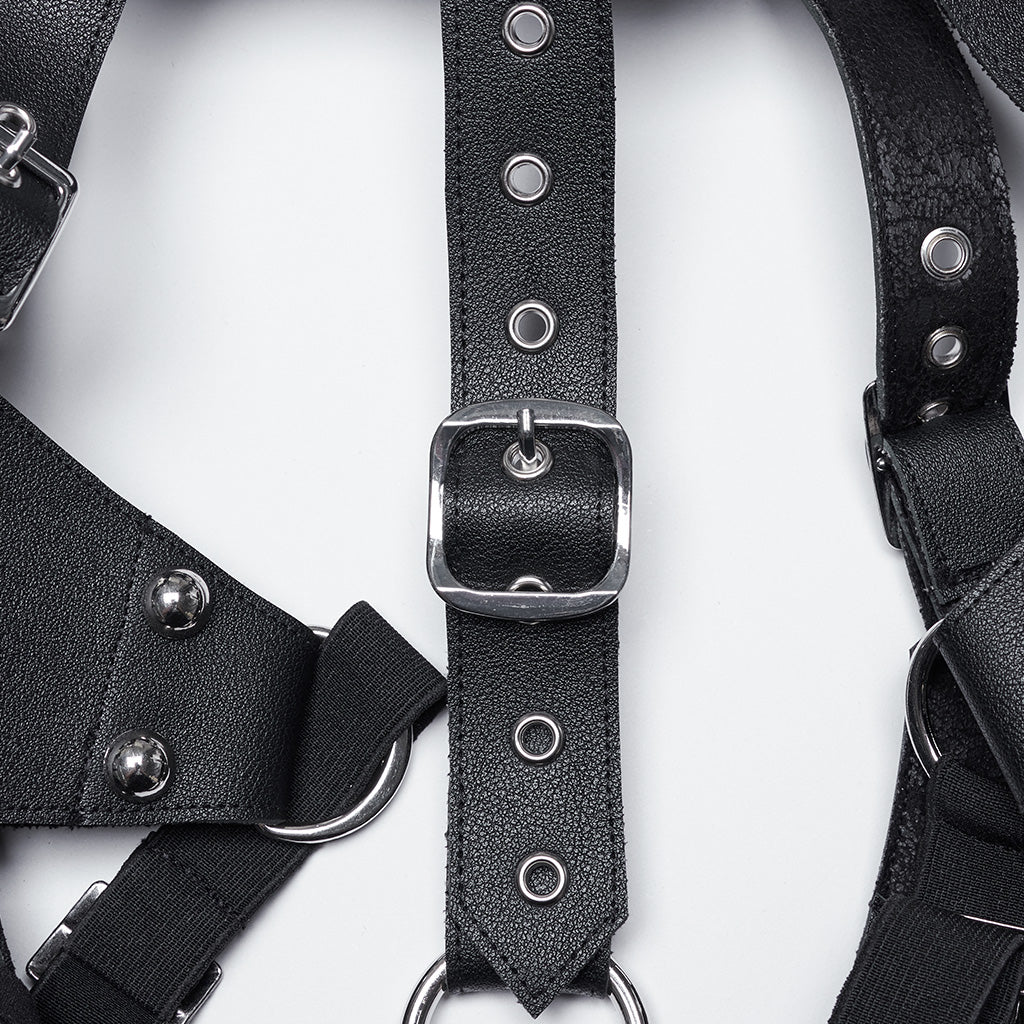 WS-693OTM Punk Tassel Harness Shoulder Armor Gothic Accessories Fashion - Image 10