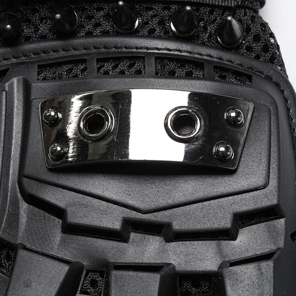 WS-698SSM Rivet Studded Cyberpunk Tactical Fingerless Gloves - Image 8