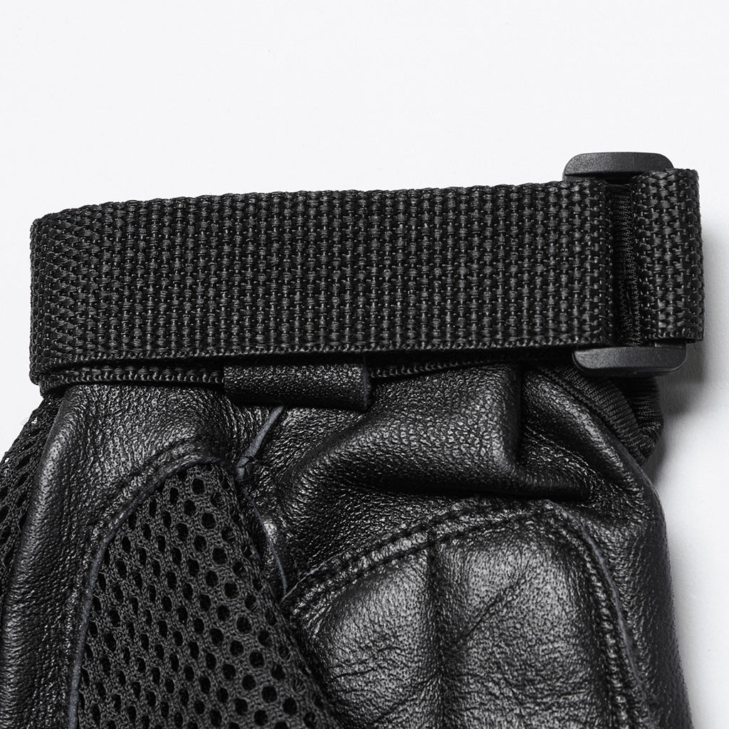 WS-698SSM Rivet Studded Cyberpunk Tactical Fingerless Gloves - Image 9