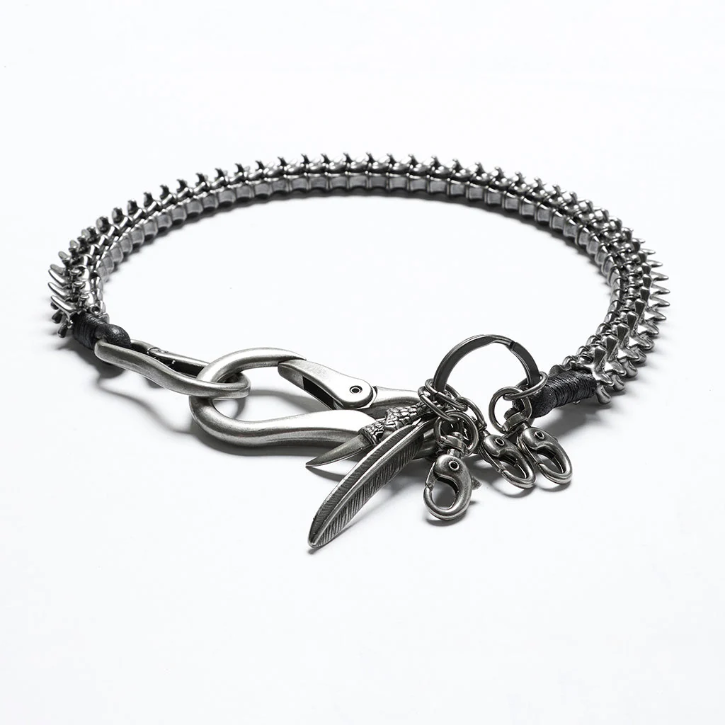 WS-720JTM Gothic Skeleton Chain Punk Rock Waist Belt Accessory - Image 17