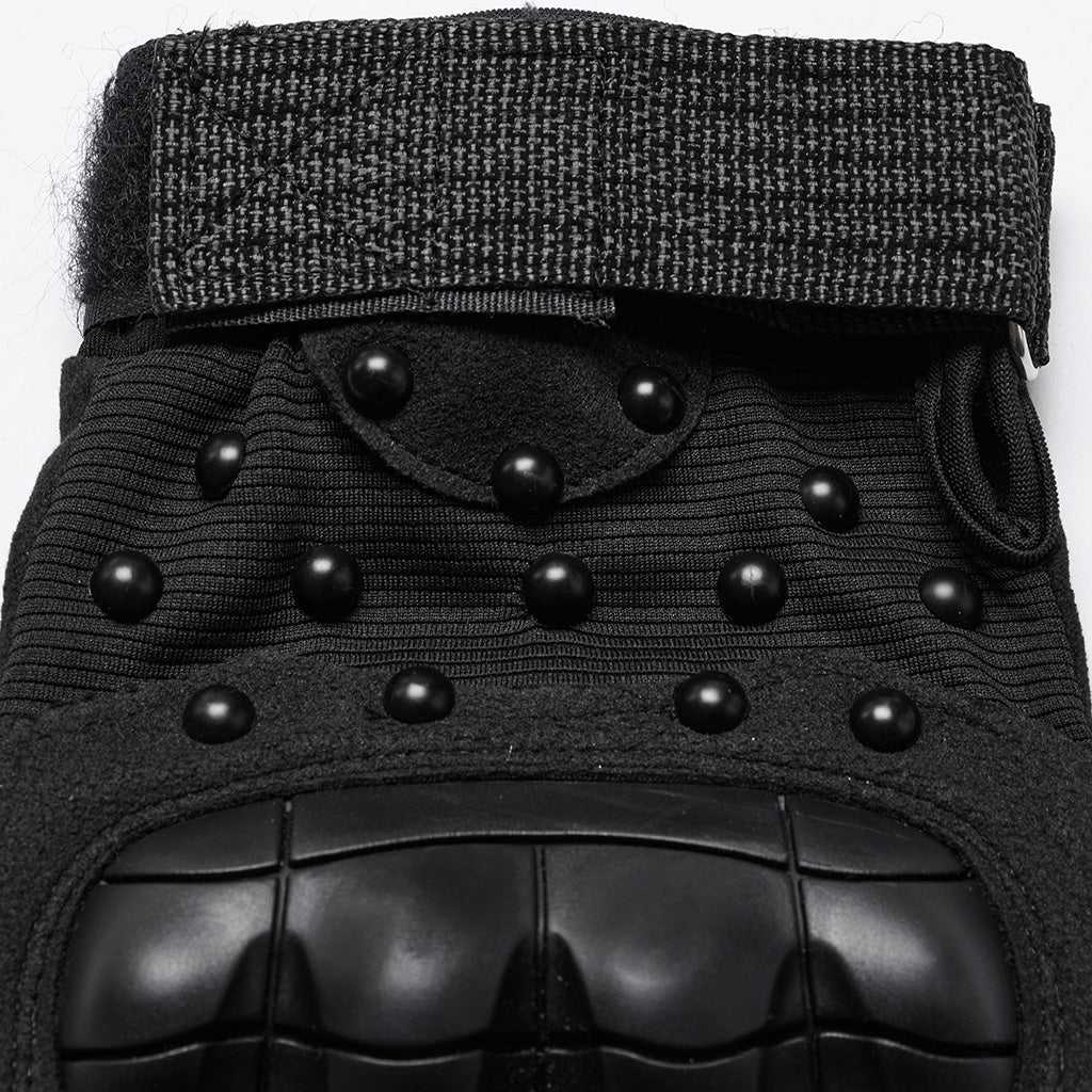 WS-722SSM Tactical Studded Punk Gloves with Reinforced Knuckle Armor - Image 16
