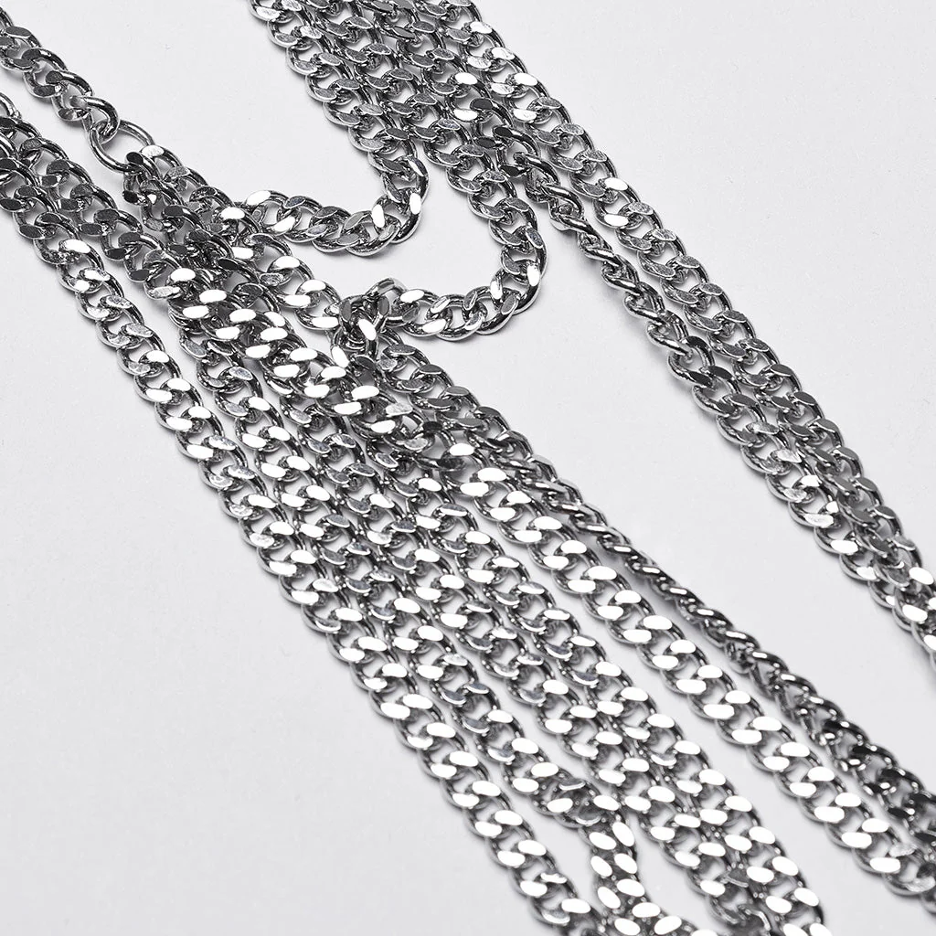 WS-725LHF Gothic Rose Chain Harness Necklace Elegant Body Accessories - Image 8