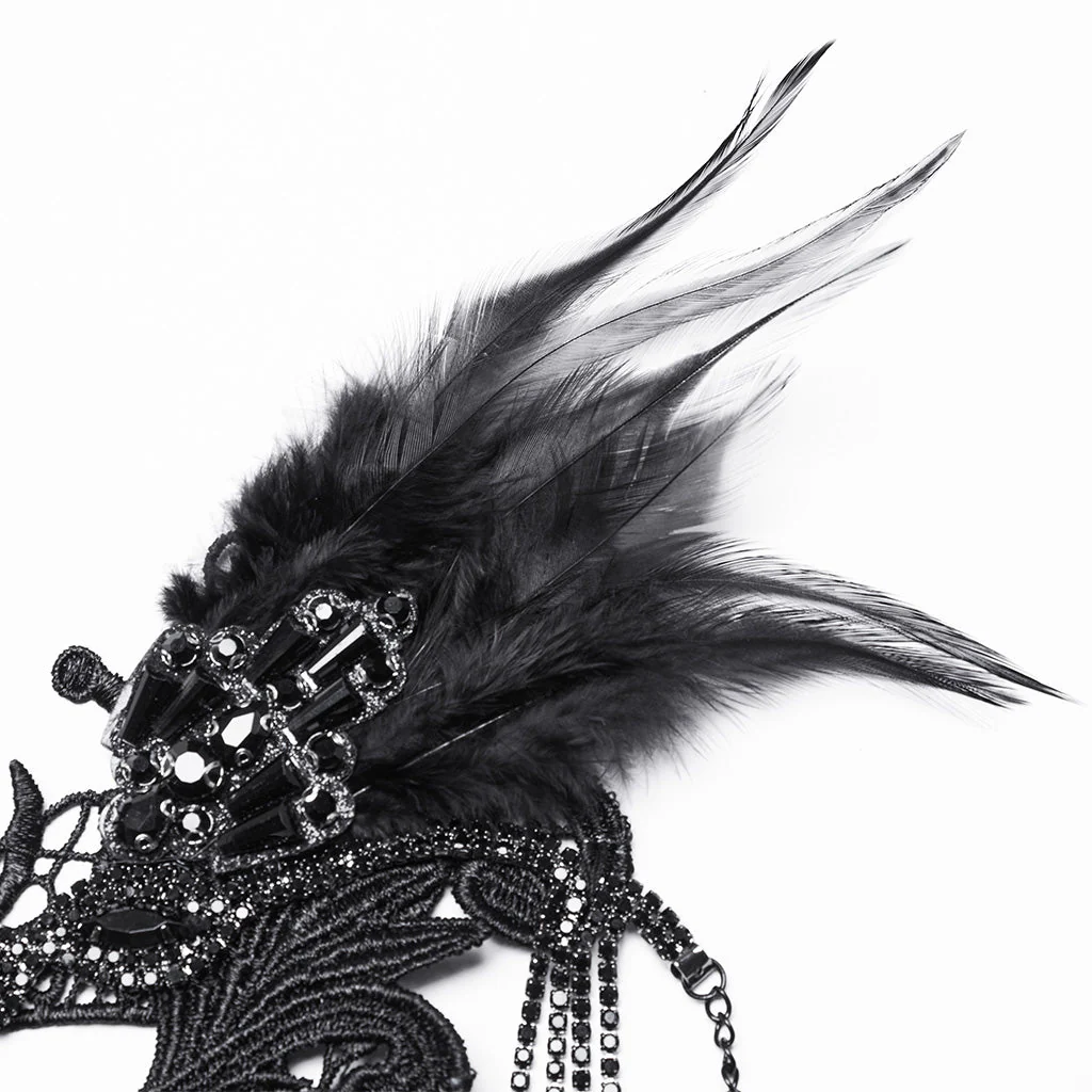 WS-738LHF Gothic Winged Cross Layered Necklace with Feather Details - Image 20
