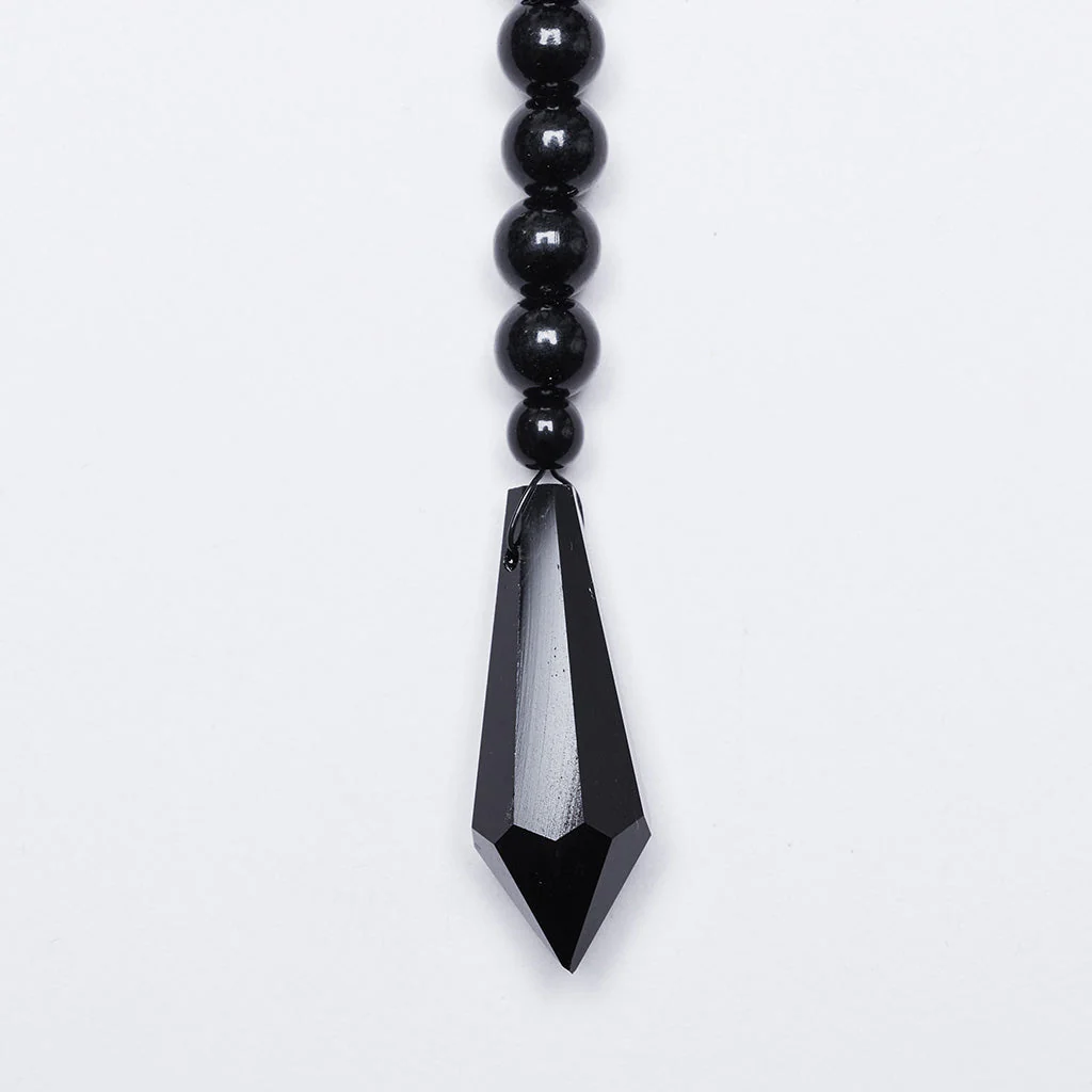 WS-739LHF Gothic Skull Beaded black Statement Neck Cover Accessory - Image 10