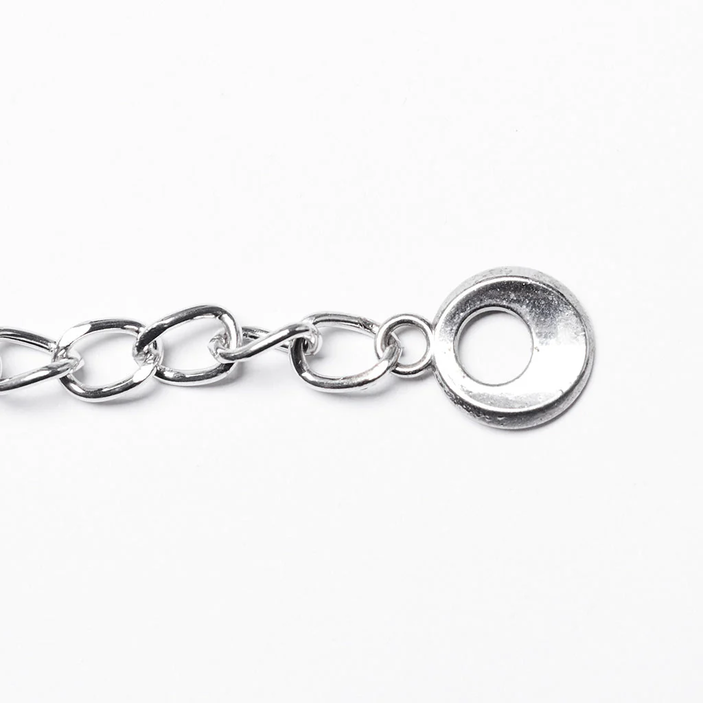 WS-742YDF Edgy silver Rivet Belt with Chains Punk Accessories - Image 9