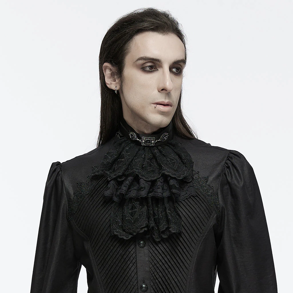 WS-745LHM Victorian Lace Gothic Collar Choker Steampunk Accessories - Image 14