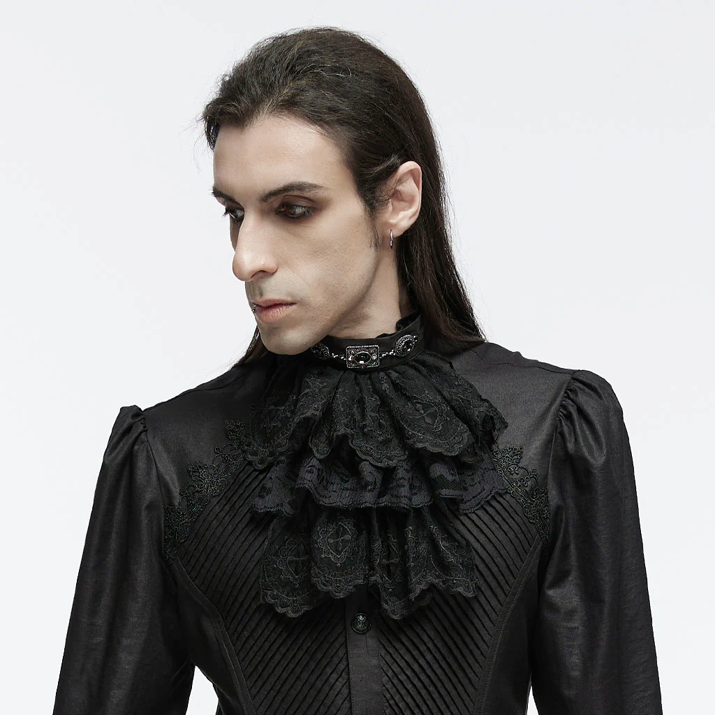 WS-745LHM Victorian Lace Gothic Collar Choker Steampunk Accessories - Image 4