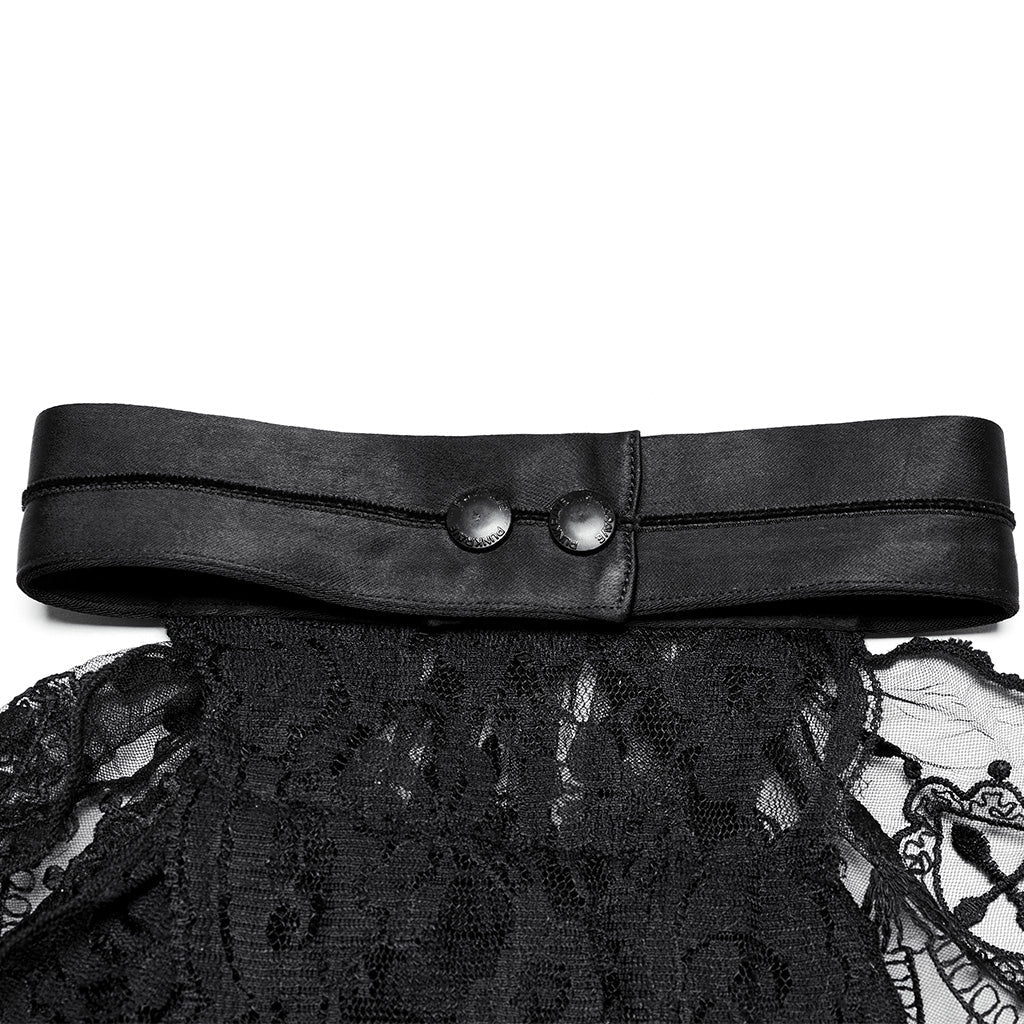 WS-745LHM Victorian Lace Gothic Collar Choker Steampunk Accessories - Image 9