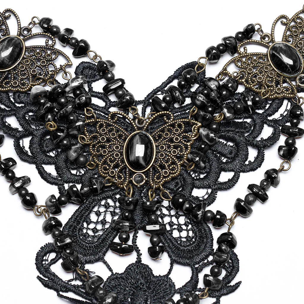 WS-778LHF Gothic Accessories Victorian Choker Steampunk Statement Necklace - Image 17