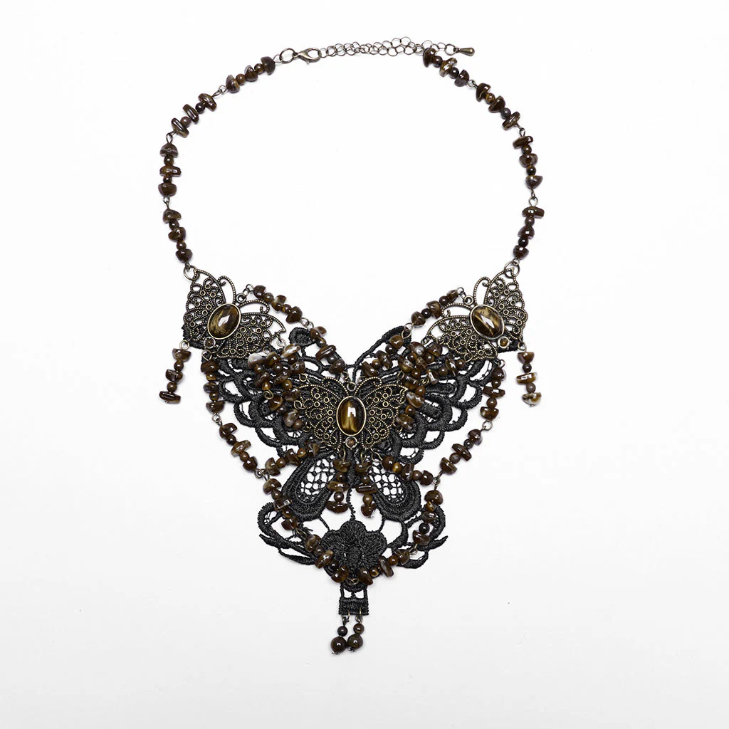 WS-778LHF Gothic Accessories Victorian Choker Steampunk Statement Necklace - Image 23