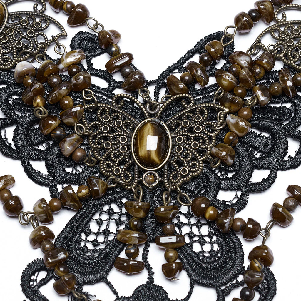 WS-778LHF Gothic Accessories Victorian Choker Steampunk Statement Necklace - Image 24