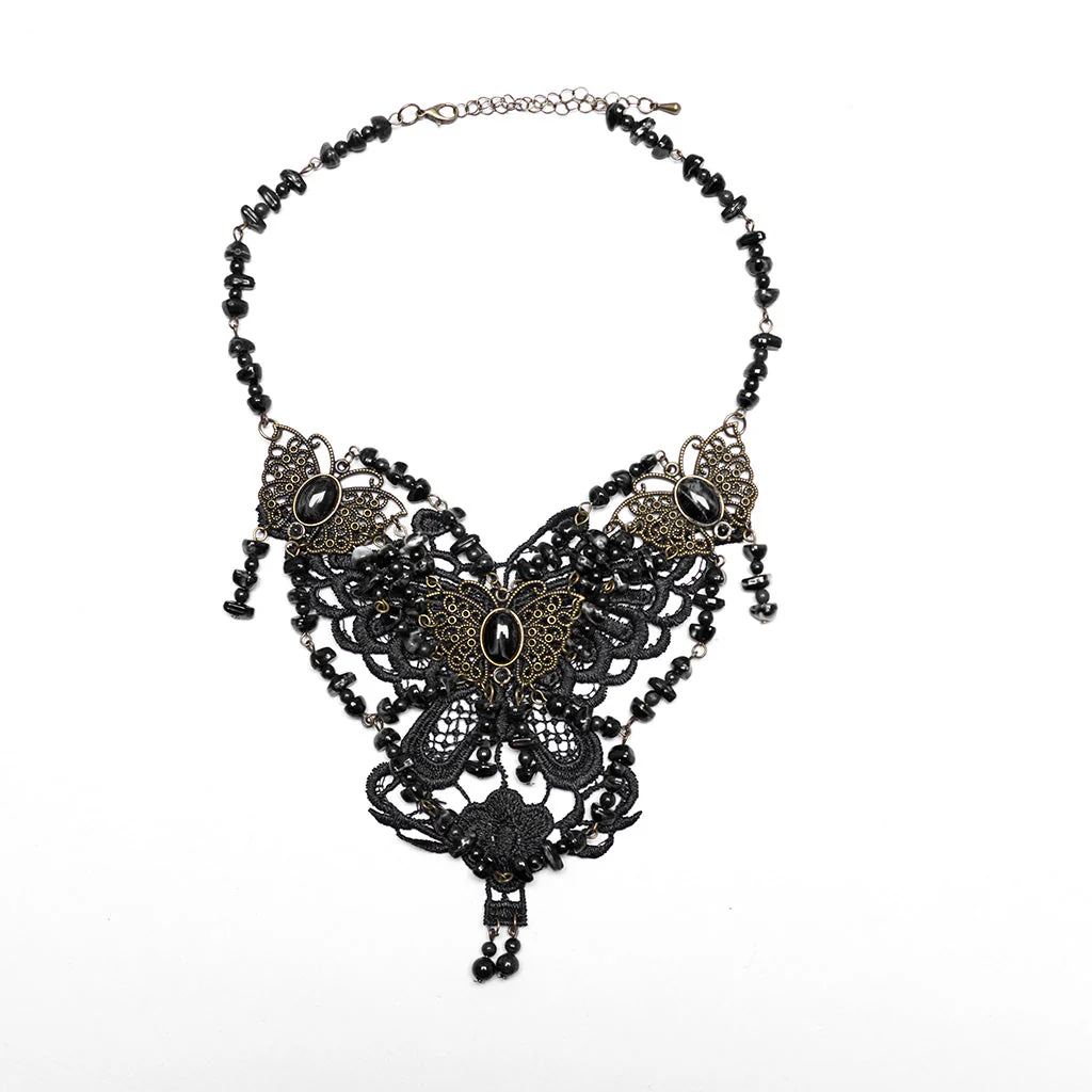 WS-778LHF Gothic Accessories Victorian Choker Steampunk Statement Necklace - Image 31