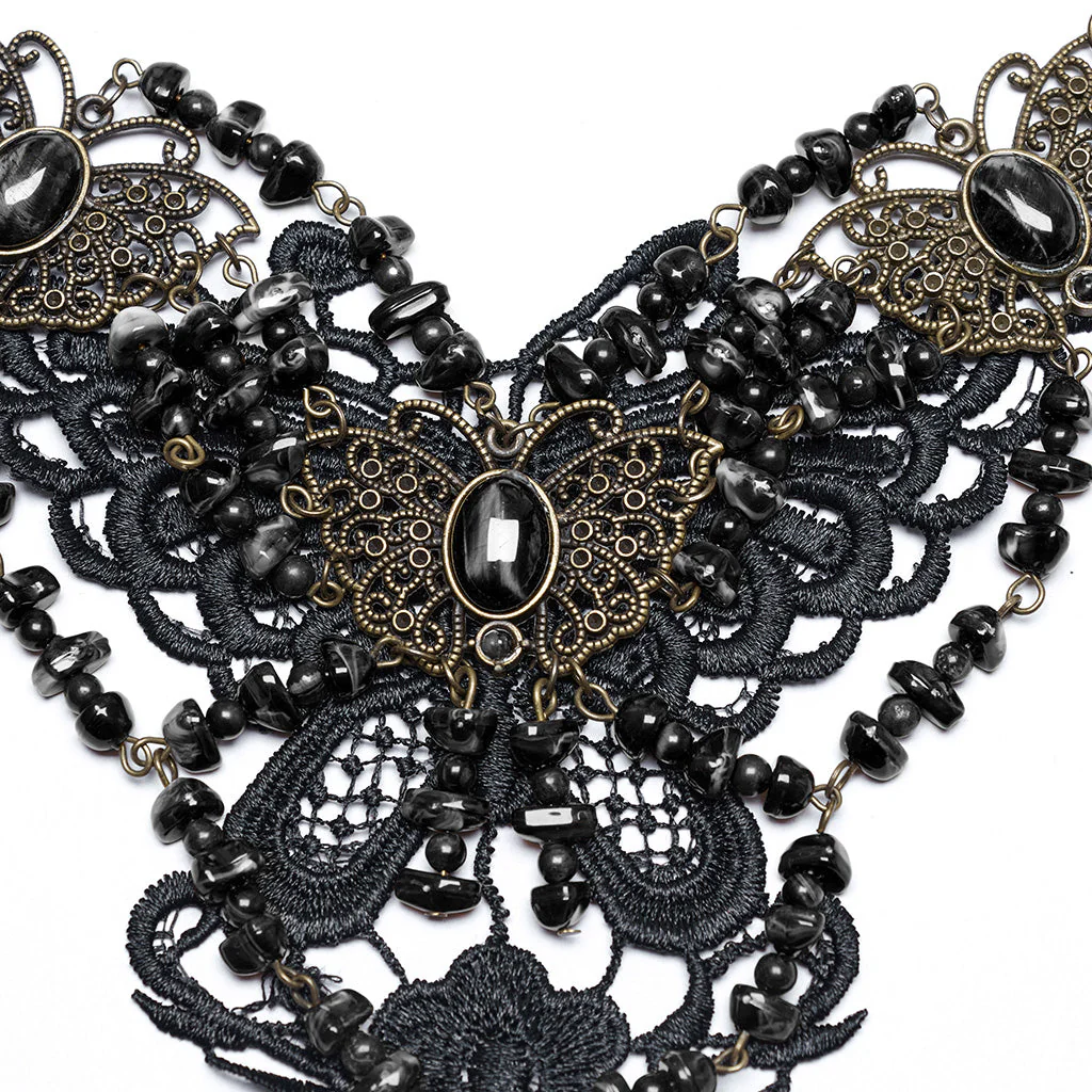 WS-778LHF Gothic Accessories Victorian Choker Steampunk Statement Necklace - Image 47