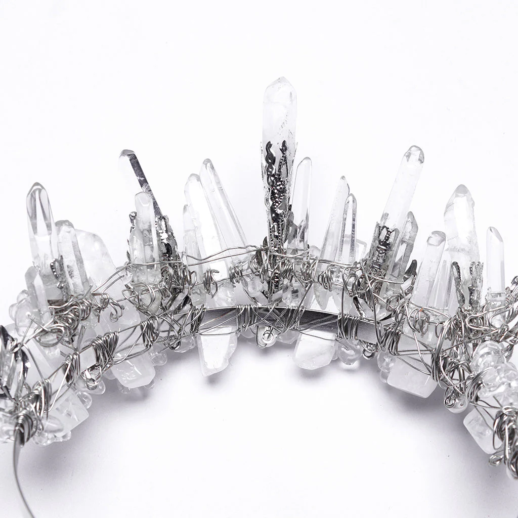 WS-785FSF Gothic Accessories Crystal Crown Luxurious Fantasy Headpiece - Image 25