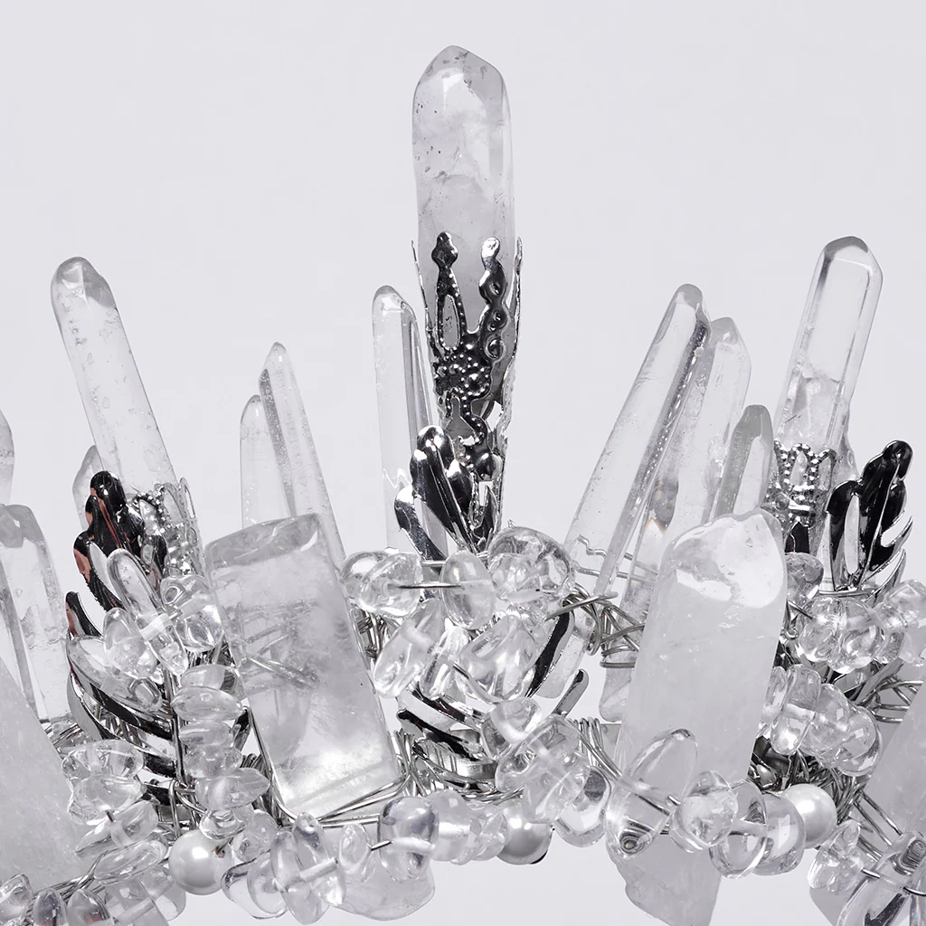 WS-785FSF Gothic Accessories Crystal Crown Luxurious Fantasy Headpiece - Image 8