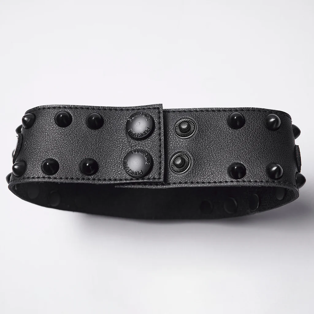 WS-799LHF Punk Accessories Gothic Eye Choker with Spikes and Chains - Image 10