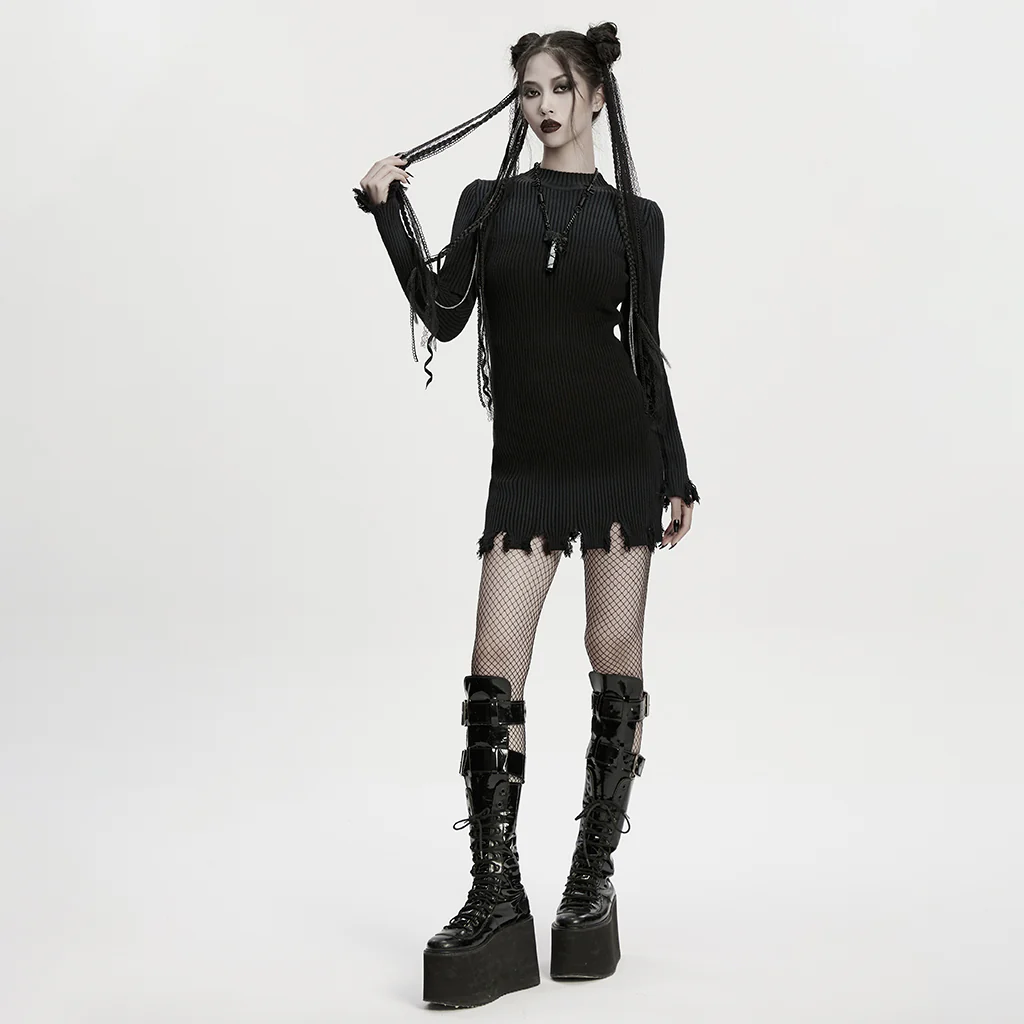 WS-801FSF Gothic Accessories Black Lace Ribbon Hair Extension Clip - Image 5