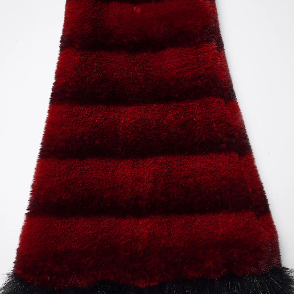 WS-826JTF Punk Accessories Black Furry Leg Warmers with Buckle Straps - Image 30