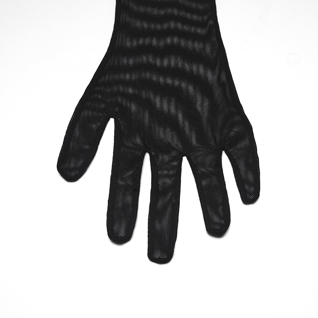 WS-842SSF Gothic Accessories Fur Hooded Mask with Chains Claw Gloves Set - Image 7