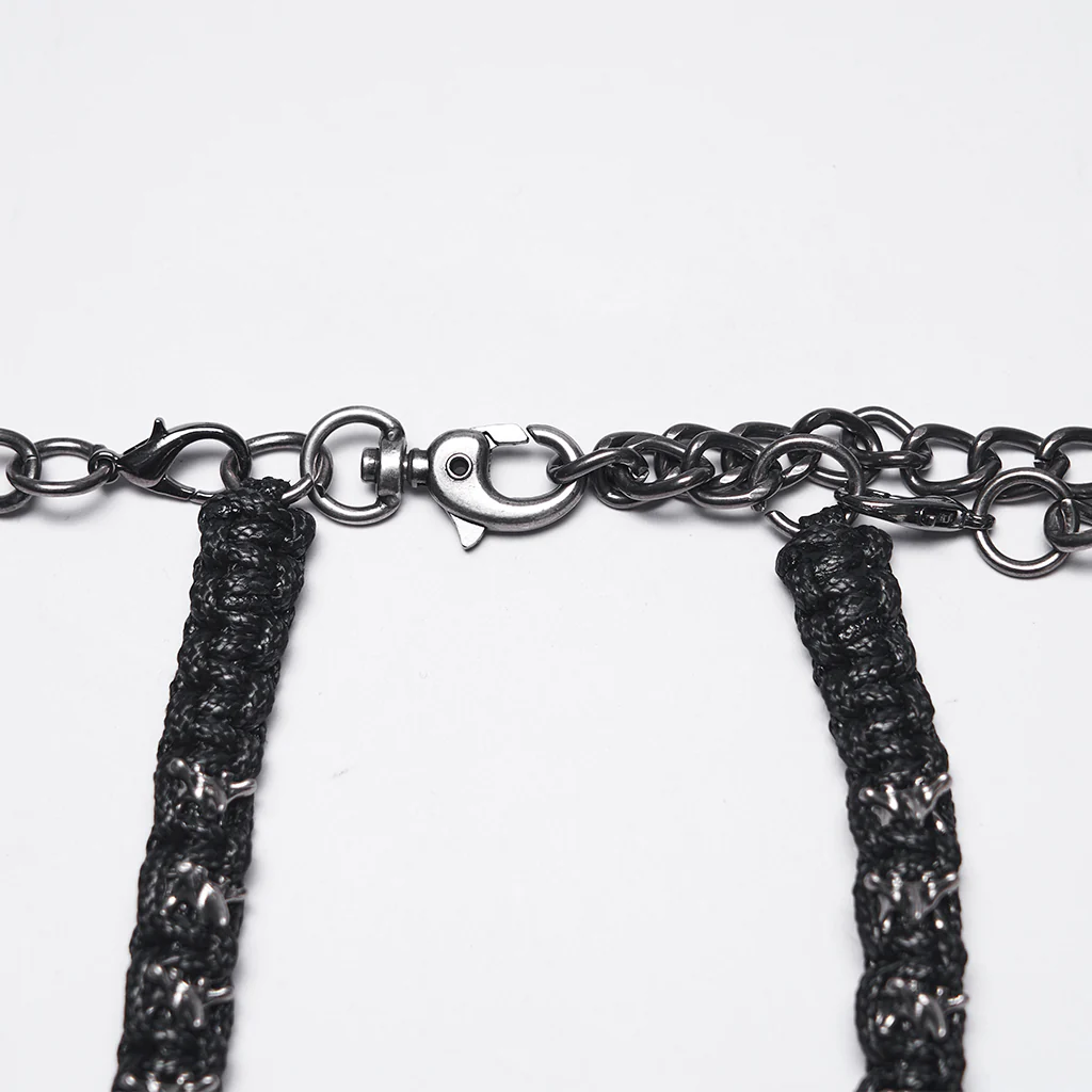 WS-844BDF Steel Chain Body Harness Gothic Punk Accessories Statement Jewelry - Image 10