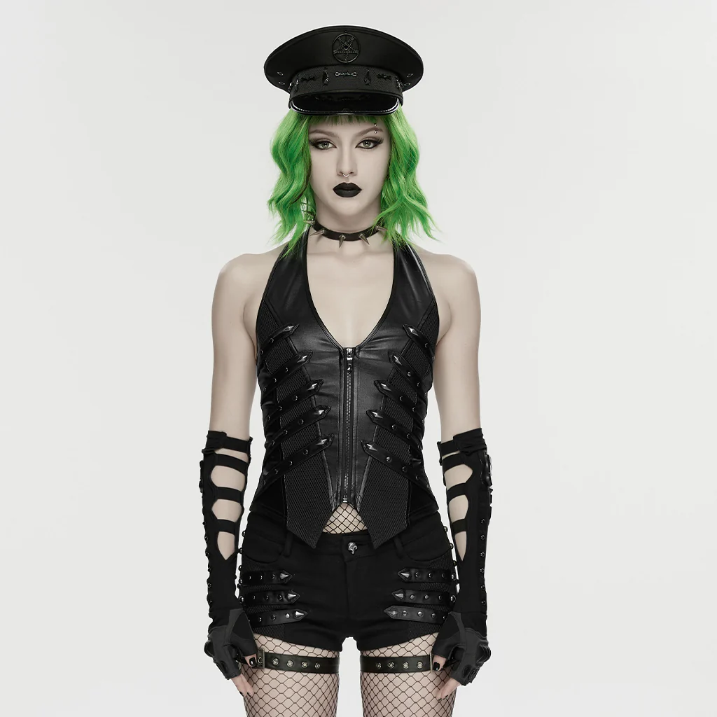 WS-851SSF Gothic Punk Accessories Cyber Arm Guards Steampunk Leg Warmers - Image 3