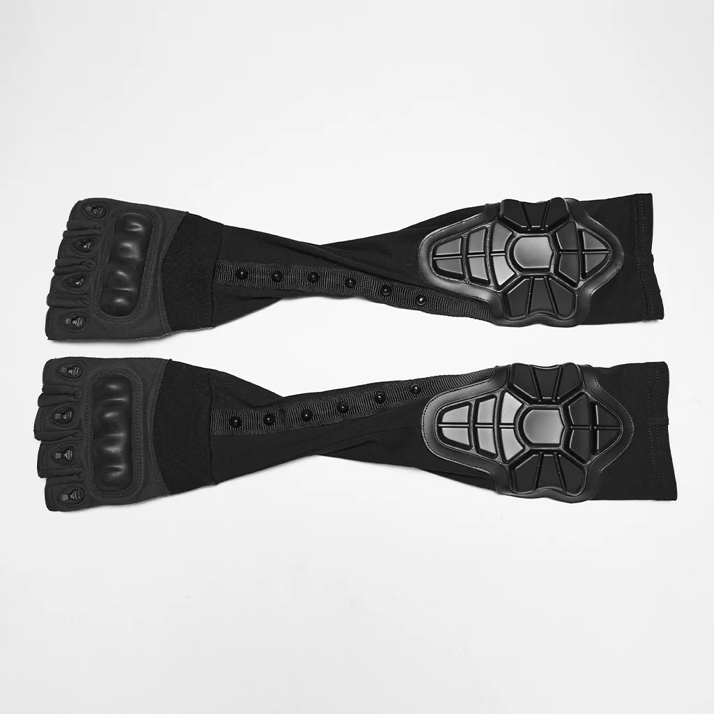 WS-851SSF Gothic Punk Accessories Cyber Arm Guards Steampunk Leg Warmers - Image 7