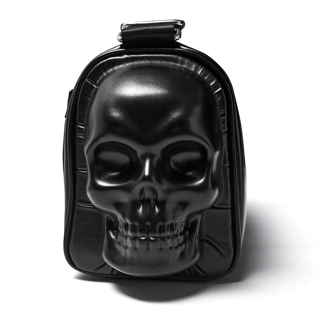 WS-867BBF Gothic Skull Studded Leather Crossbody Punk Accessories Bag - Image 10