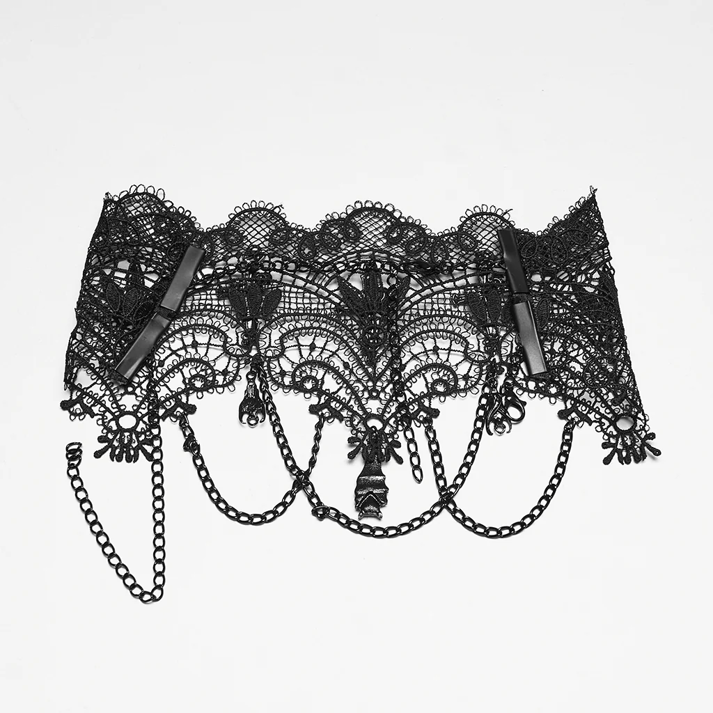WS-902LHF Elegant Gothic Lace Choker Necklace Victorian Punk Accessories - Image 10