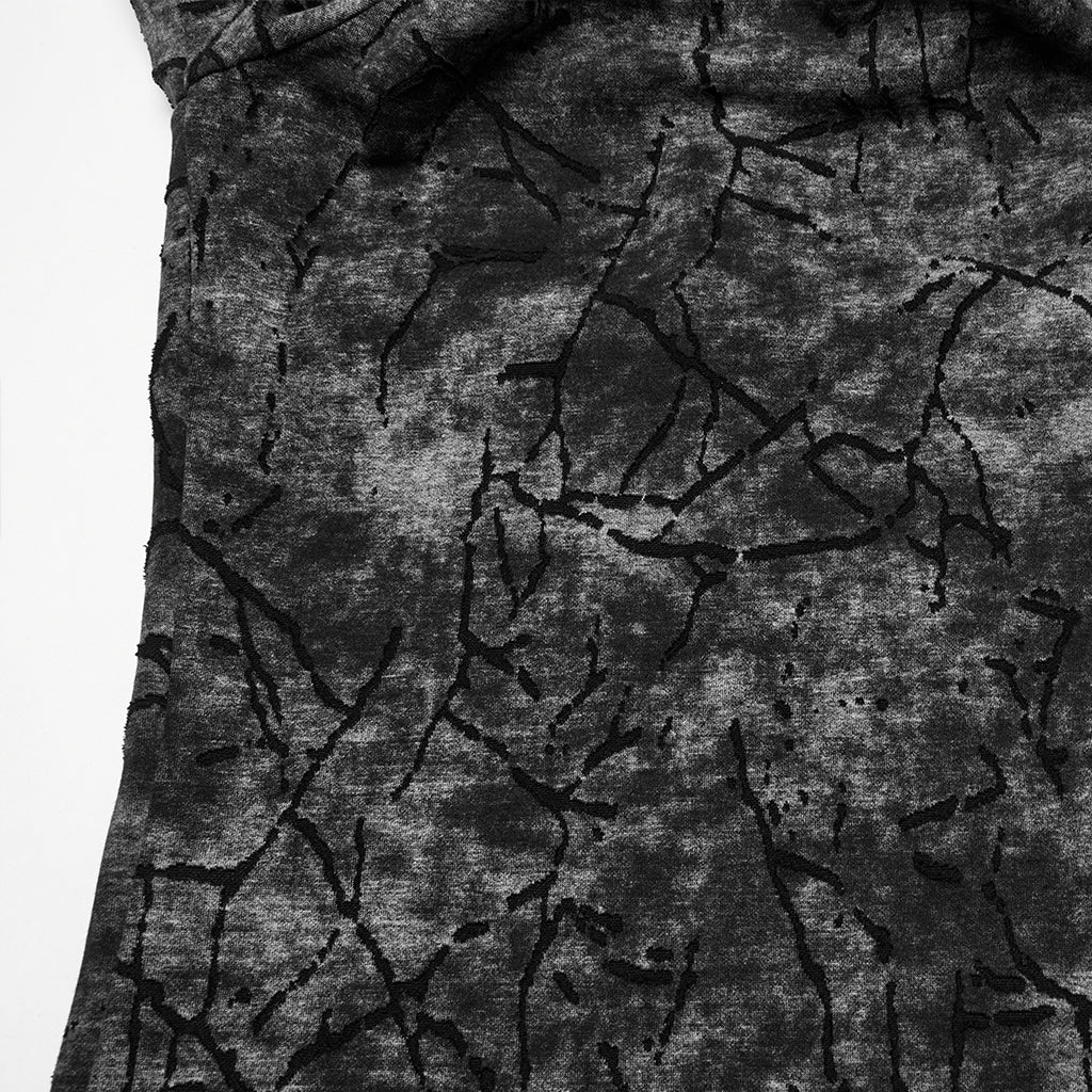 WT-1008DQM Edgy Hooded Punk T-Shirts with Buckle Strap Detailing - Image 28