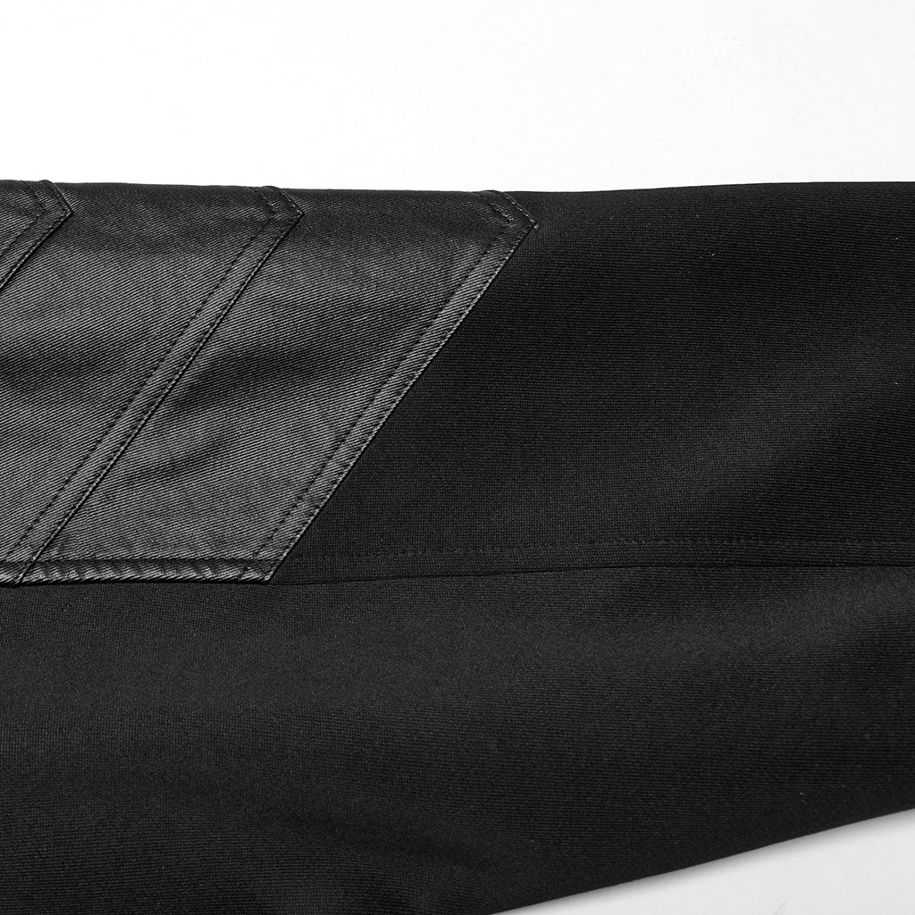 WT-1024WYM Rebel Punk Sweater Goth Harness Buckle Detail Hoodie - Image 10