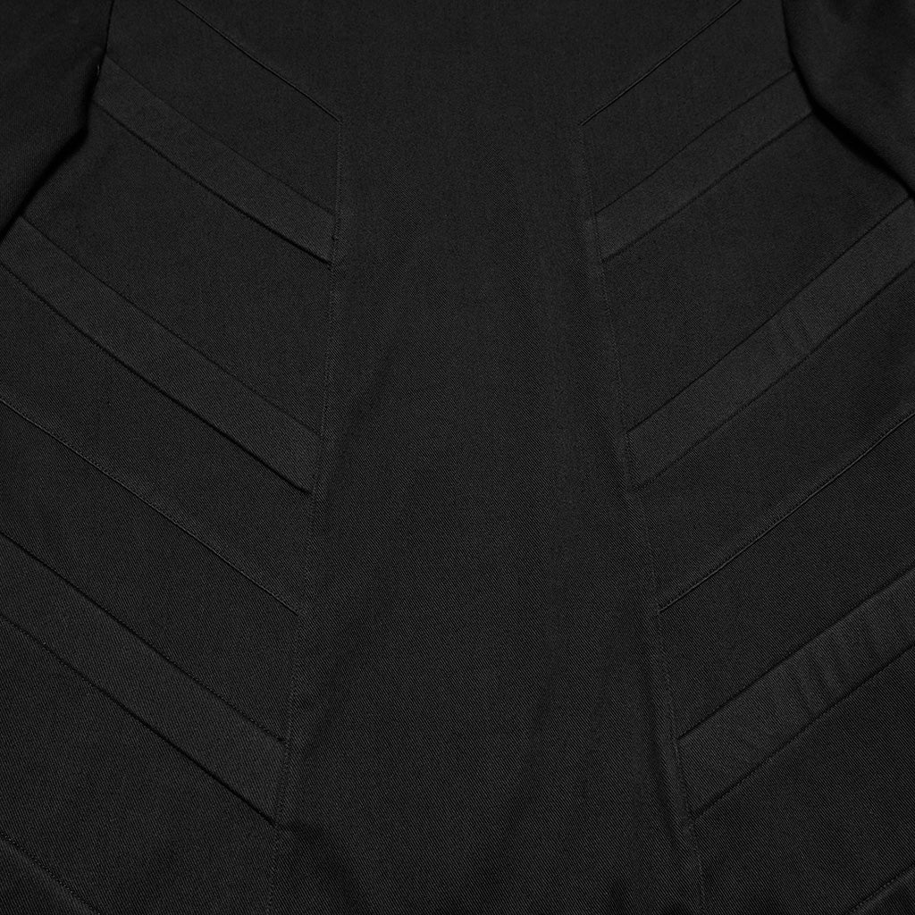 WT-1051TCM Punk Shirts Mens Black Hooded Strap Detail Long Sleeve Top - Image 8