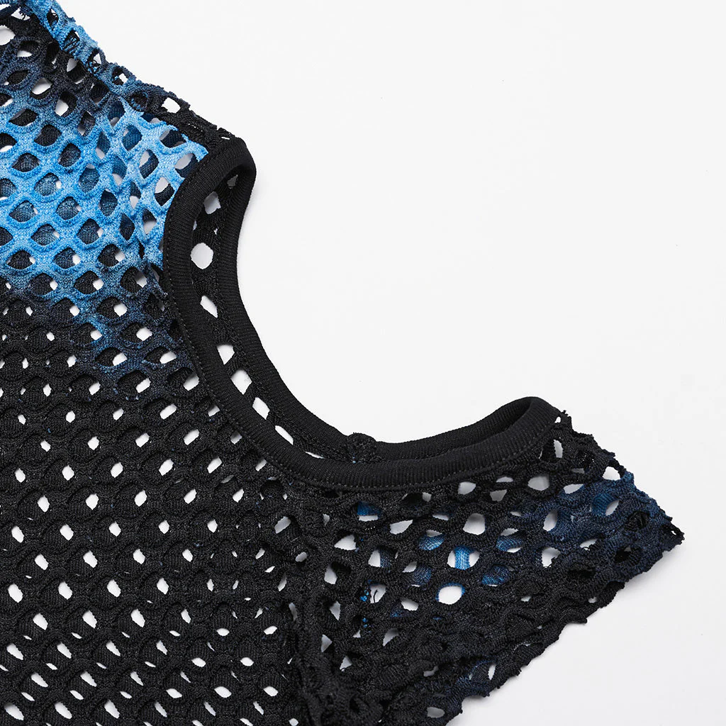 WT-865TDF Gothic Mesh Punk T-Shirt with Cold Shoulder Cutouts - Image 15