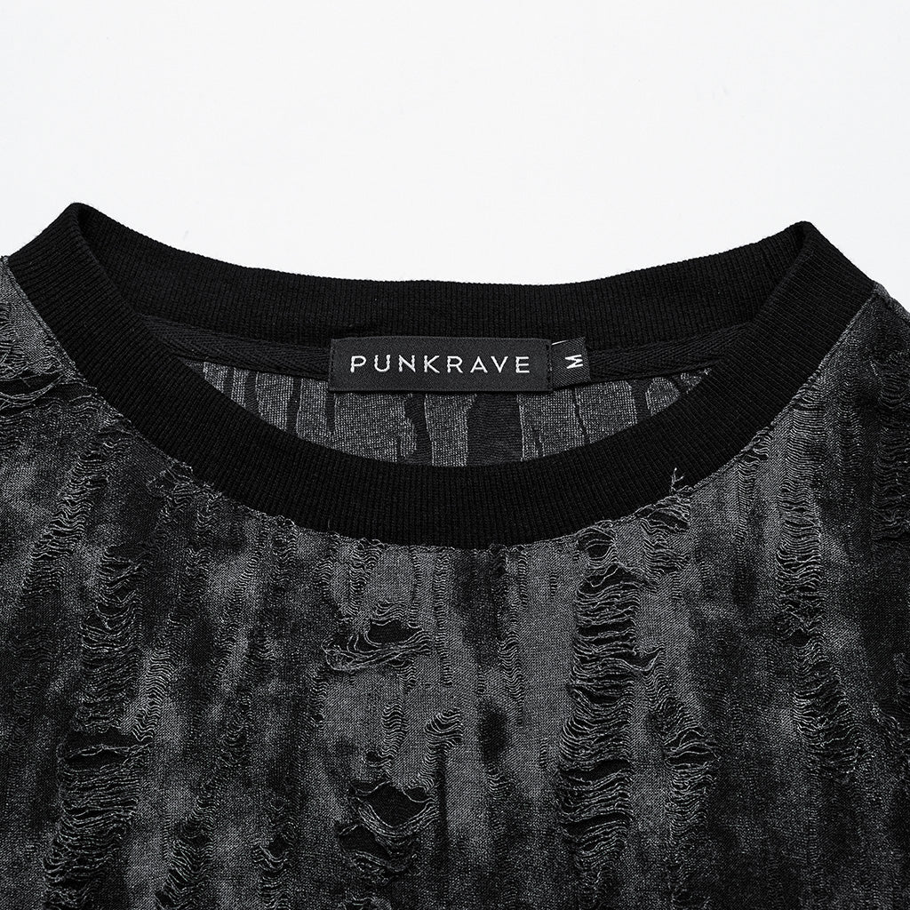 WT-887BXM Mens Gothic Grunge Sleeveless Distressed Tank Top - Image 27